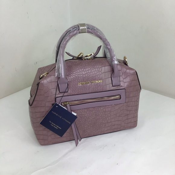 ADRIENNE VITTADINI | Croco Satchel Lilac - Picture 2 of 15